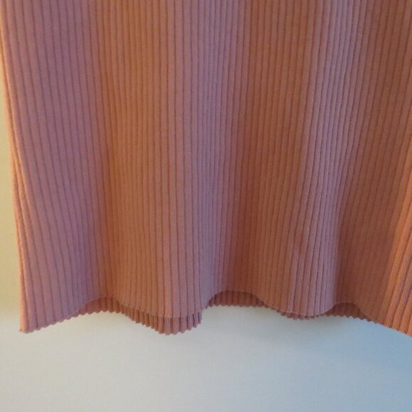 MAJORELLE Salone Mini Dress Stretch Ribbed Pastel in Dusty Rose - Size L - Picture 5 of 14